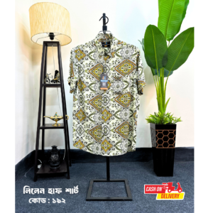 Lilen half Shirt white Mix 192