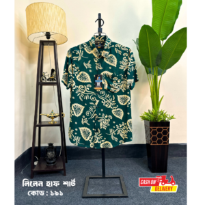 Lilen half Shirt Sea Green 191